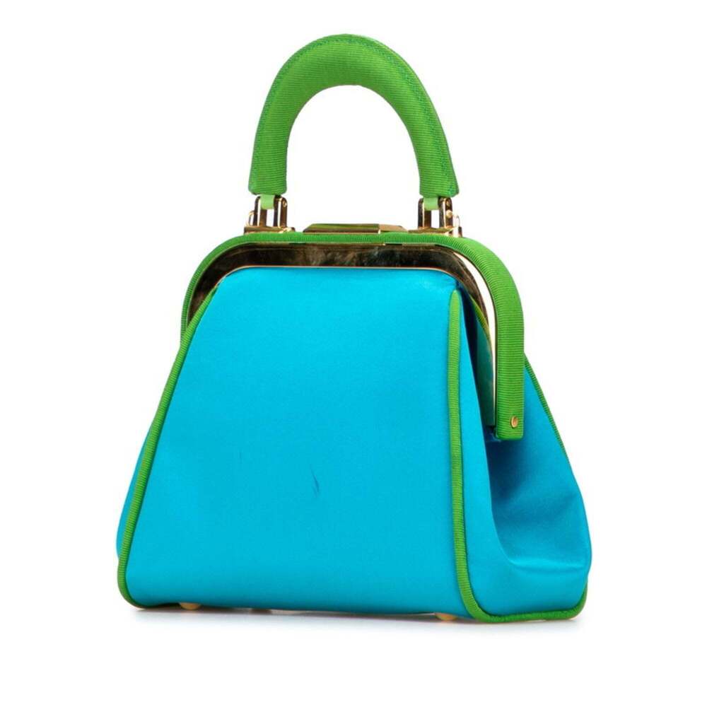 CHRISTIAN DIOR Blue Canvas Shoulder Bag - Picture 2 of 9